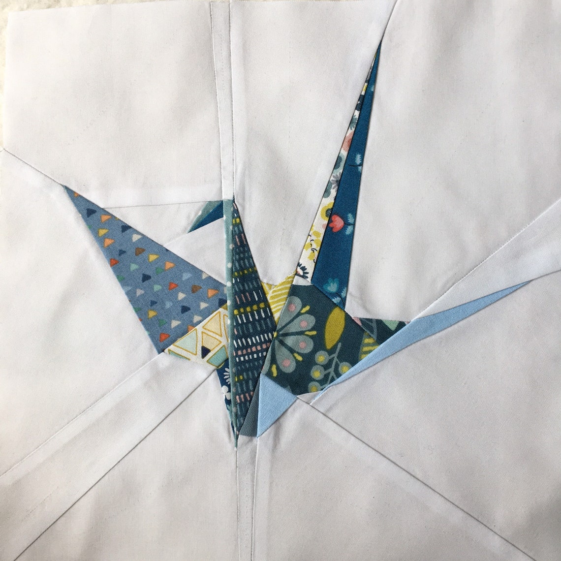 Origami Crane FPP Block Pattern Etsy