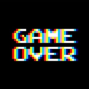 GAME OVER - Quilting pattern