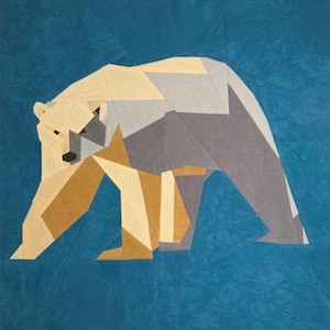 Orso polare - Modello per blocco di carta da parati FPP Foundation