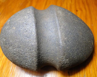 Authentic Indian Full Groove Axe - 3 1/2" x 5 3/4" Long - Hard Stone - Very Hard To Find - Great Piece!