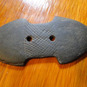 Authentic Indian Pendant Gorget Artifact Arrowhead - TENN - Drilled & Polished - Super Thin - 2&quot; x 4&quot; - Highly Collectible - Very Nice!