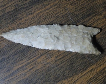 Authentic Harden Indian Arrowhead Spear Point Artifact - 1" x 3 1/4" - Very Nice Point!
