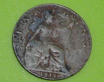 1919 Great Britain Farthing #849