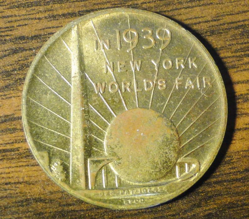 George Washington Inauguration 1 14 Diameter 1939 New York World/'s Fair Advertising Token Souvenir Token Of The 150th Anniversary