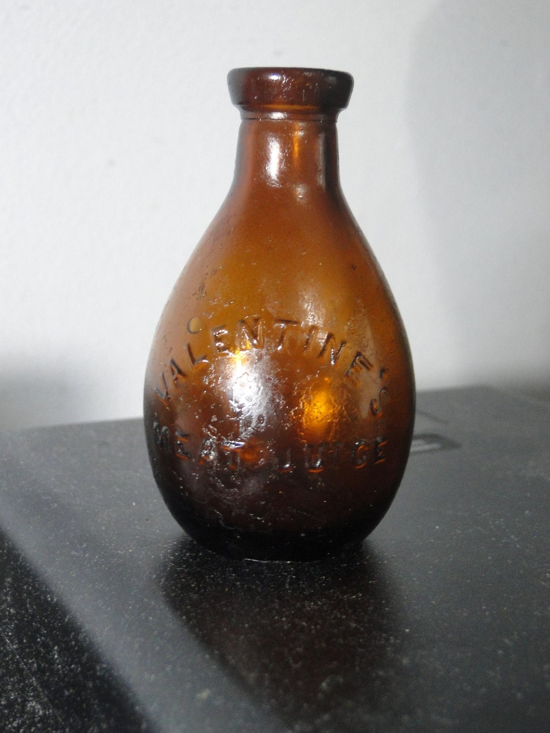 Valentine Meat Juice Bottle 3 1/4 Tall Nice Old Etsy