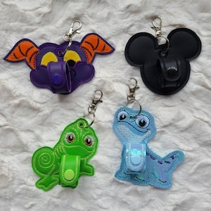 Mouse Ears Holder - Clip on to Backpack or Purse - can hold Sunglasses too - One Ear Holder - other items not included.