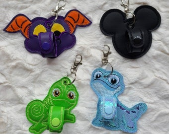 Mouse Ears Holder - Clip on to Backpack or Purse - can hold Sunglasses too - One Ear Holder - other items not included.