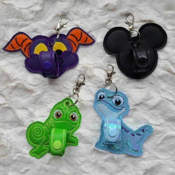 Mouse Ears Holder - Clip on to Backpack or Purse - can hold Sunglasses too - One Ear Holder - other items not included.