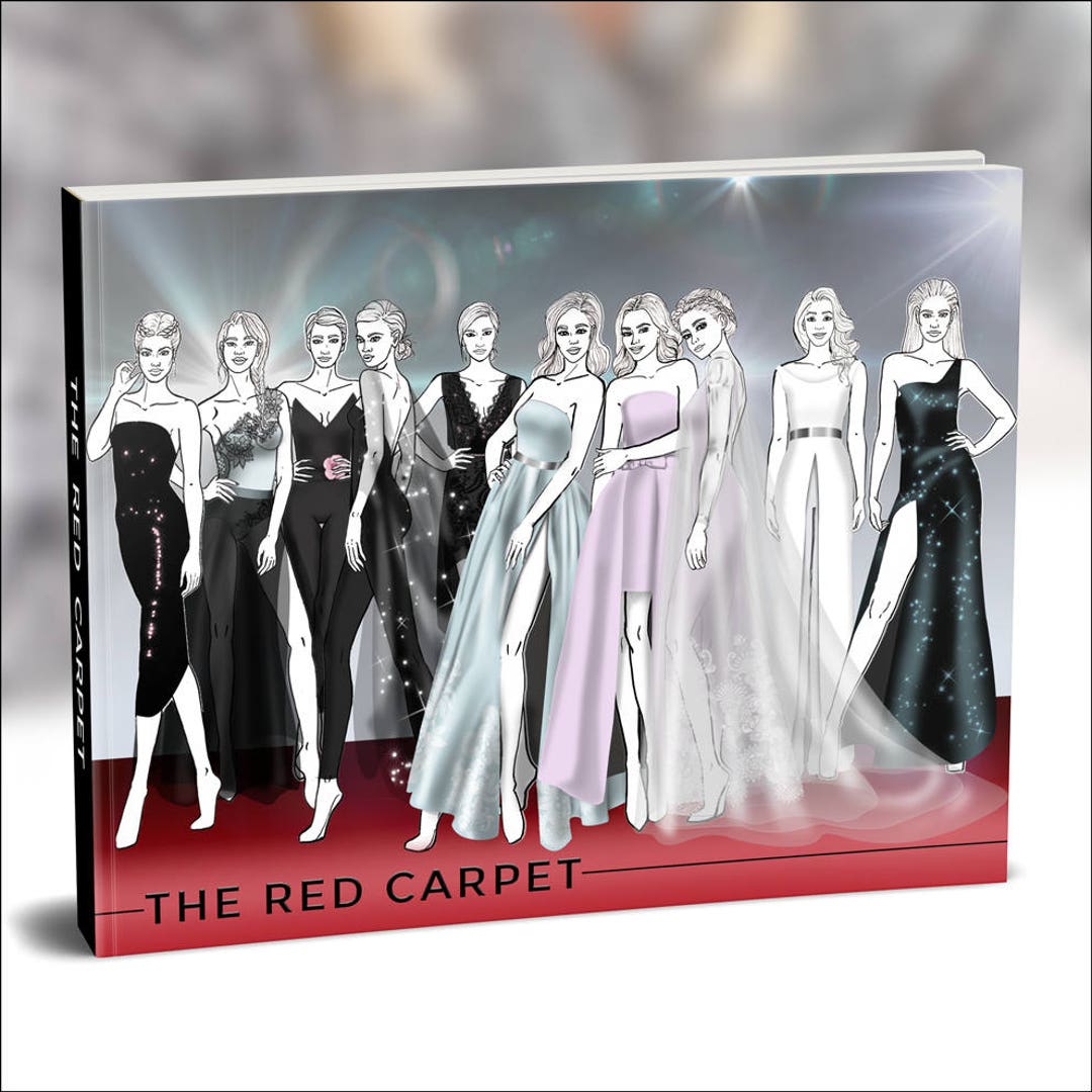 The Red Carpet Promo Set Fashion Template, Fashion Illustration