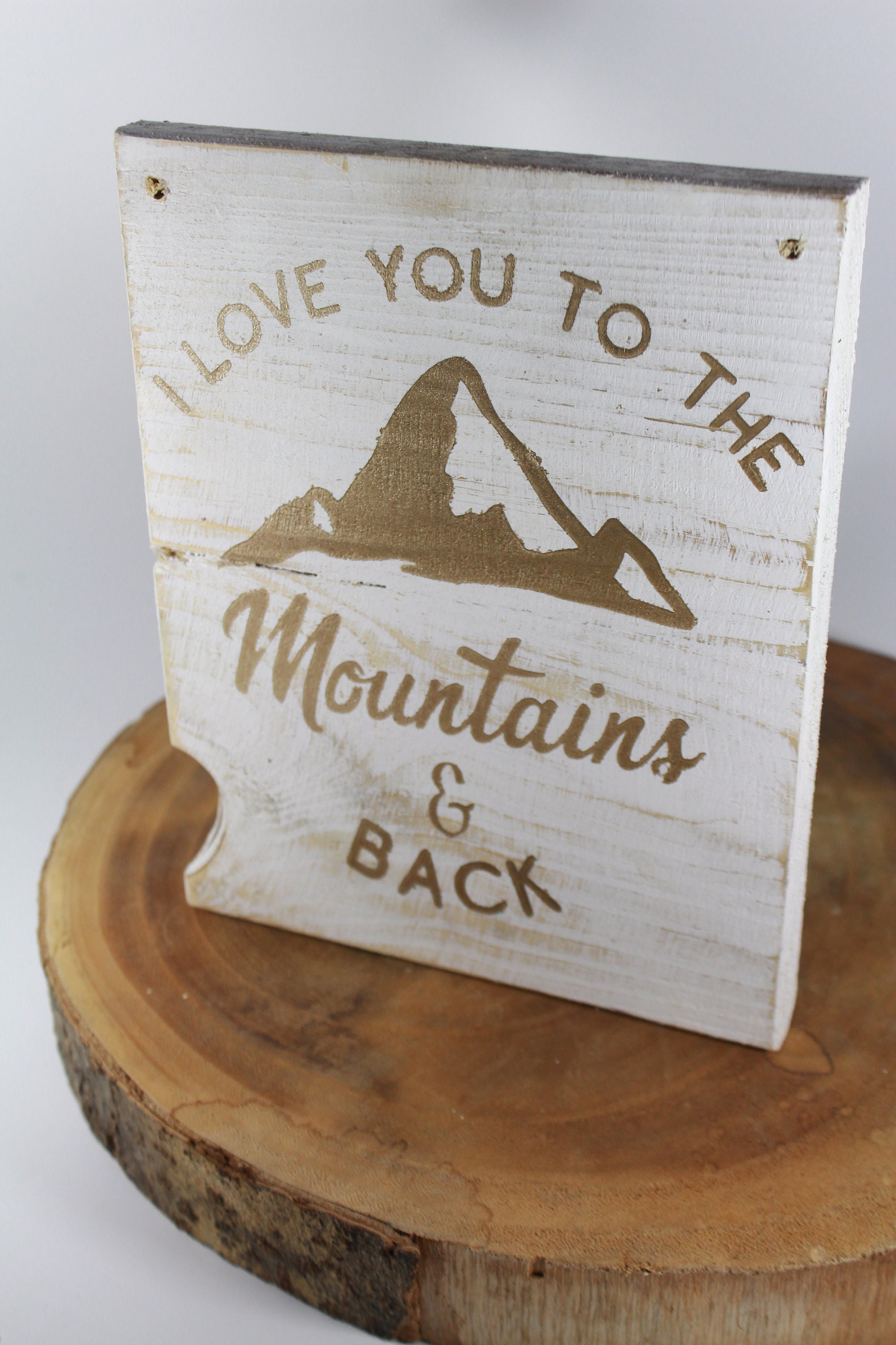 Pancarte de Decoration en Bois Peinte à La Main