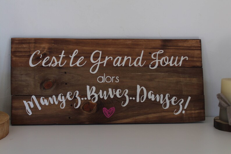Panel Wedding Eat Drink Dance Decorative Wood Pallets Wooden Etsy