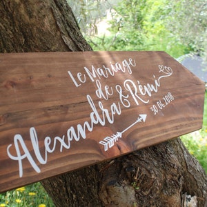 Original pallet wood sign to personalize for country wedding decoration image 4