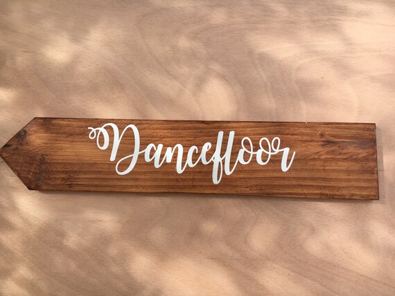 Sign Pallet Dancefloor Wood Wedding Sign Rustic Decor Wooden Etsy