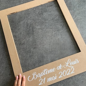 Customizable Raw Photobooth Frame for weddings, birthdays and baptisms