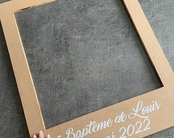 Brut customizable Photobooth frame for wedding, birthday and baptism