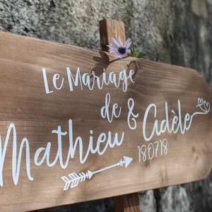 Original pallet wood sign to personalize for country wedding decoration image 2