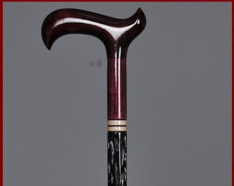 Handmade-Diamon-Shaped Wooden-Walking-Stick-Cane-Canes f0001