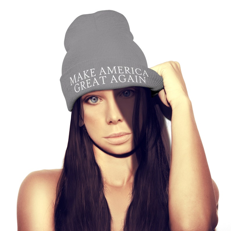 Make America Great Again BEANIE HAT Donald Trump Baseball Cap Hat Election Winner President USA Champ Hat Christmas Winter Ski