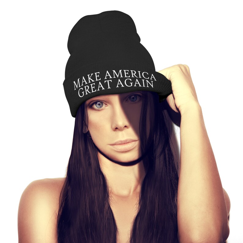 Make America Great Again BEANIE HAT Donald Trump Baseball Cap Hat Election Winner President USA Champ Hat Christmas Winter Ski