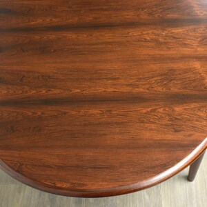 Danish Modern Rosewood Oval Dining Table image 10