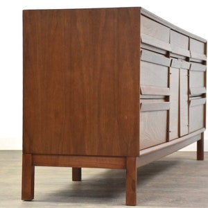 Refinished American of Martinsville Walnut and Rosewood Dresser image 4