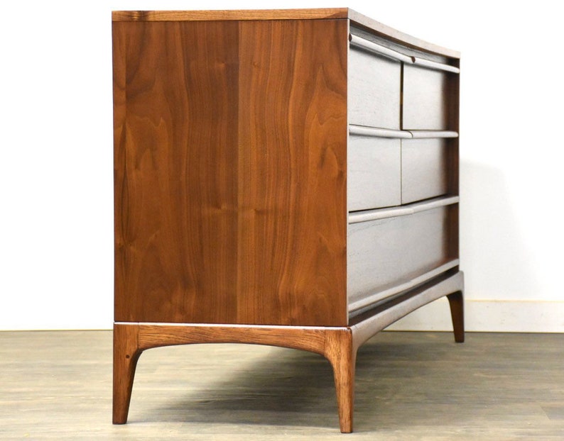 Lane Rhythm Walnut MCM Dresser image 3