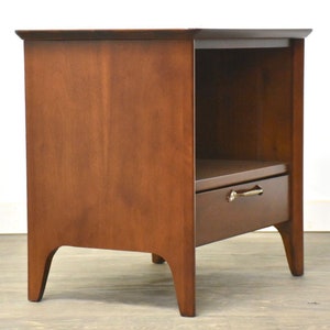 Drexel Modern Walnut Nightstand image 3