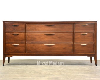 Kent Coffey Tempo Walnut Dresser