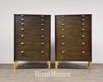 Edward Wormley for Drexel Ebonized Tall Dresser - per item