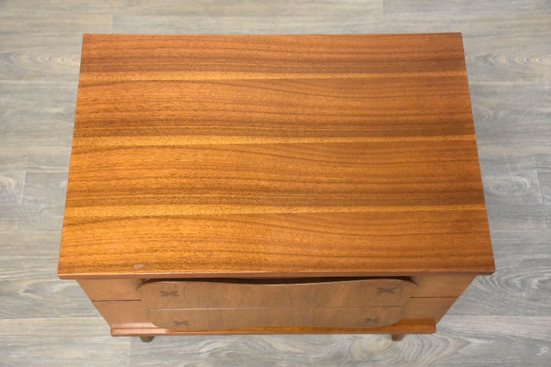 Mid Century Modern Walnut Nightstand image 4