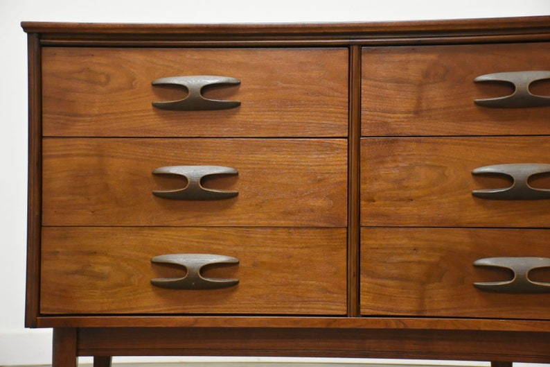 Walnut Long Dresser by Bassett image 8