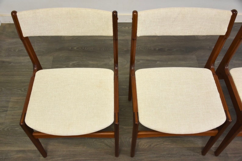 Danish Modern Teak Dining Chairs Set of 4 image 2