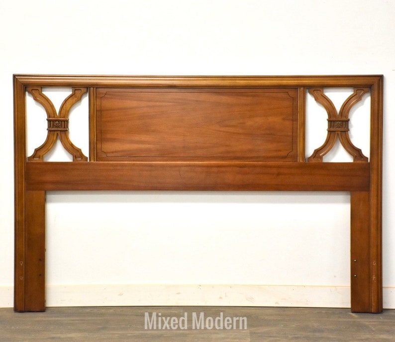 Mid Century Walnut Queen Headboard image 1