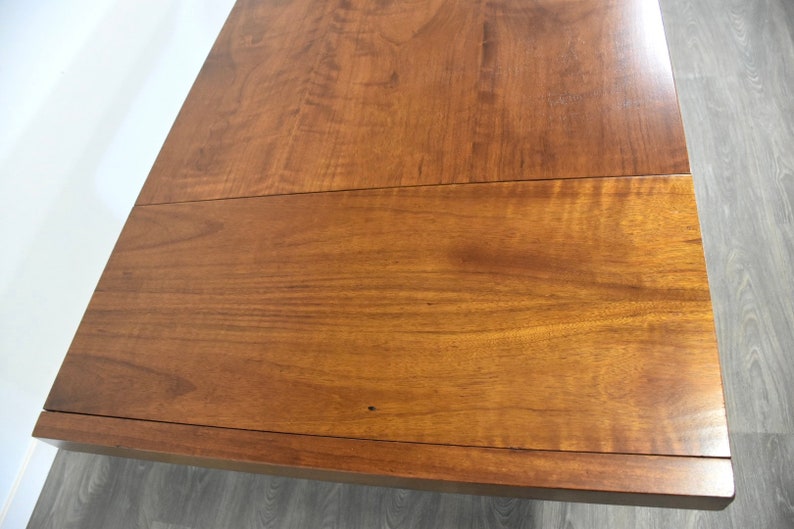 Walnut and Aluminum Dining Table image 3