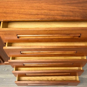 Mid Century Walnut Armoire Dresser image 10