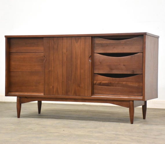 Refinished Walnut 54” Dresser Mainline by Hooker - Etsy