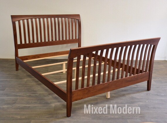 Ethan Allen Solid Cherry Queen Bed