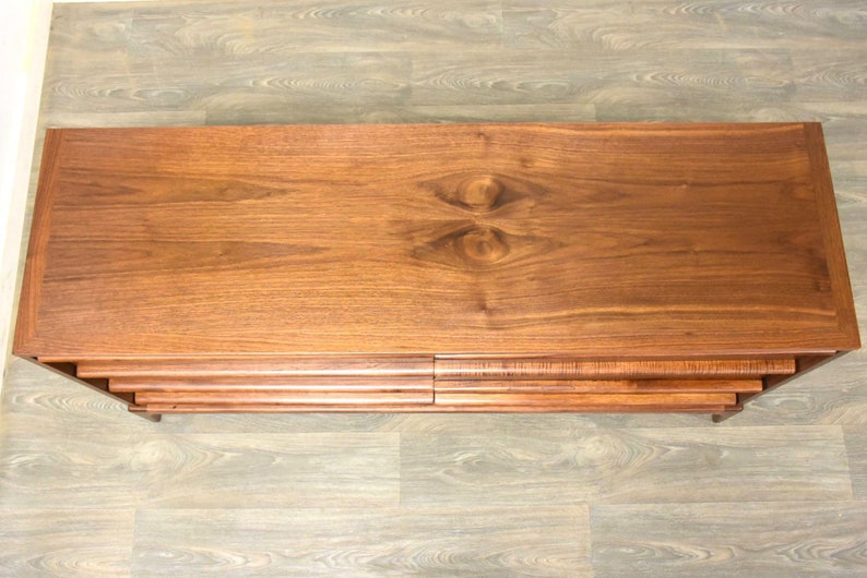 Lane Rhythm Walnut MCM Dresser image 4