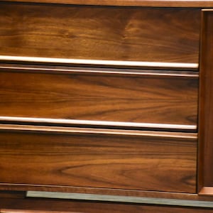 Walnut Mid Century Modern Long Dresser image 8