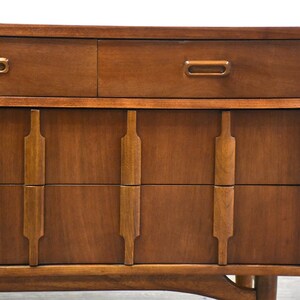 Walnut Mid Century Modern Dresser image 8