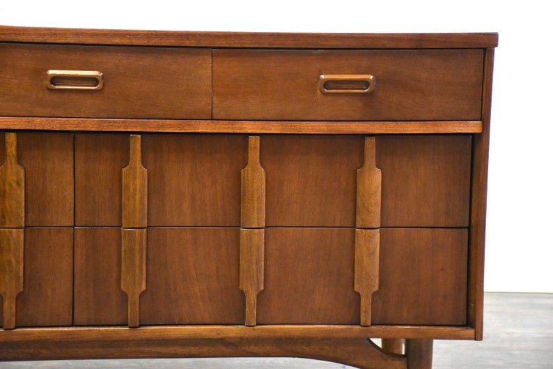 Walnut Mid Century Modern Dresser image 8