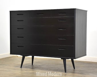 Edward Wormley for Dunbar Black Ebonized Dresser Chest