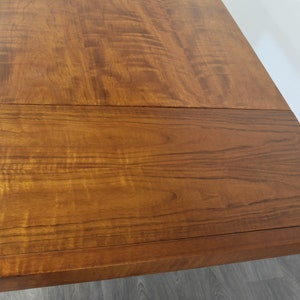 Walnut and Aluminum Dining Table image 4