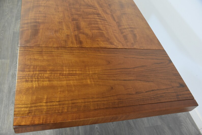 Walnut and Aluminum Dining Table image 4