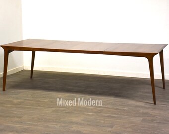 John Van Koert for Drexel Profile Walnut Dining Table