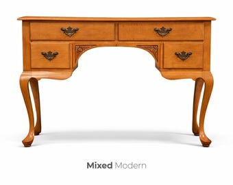 Solid Maple Low Boy Dresser Vanity