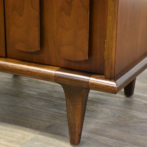 American of Martinsville Walnut Nightstand image 6