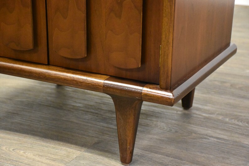 American of Martinsville Walnut Nightstand image 6