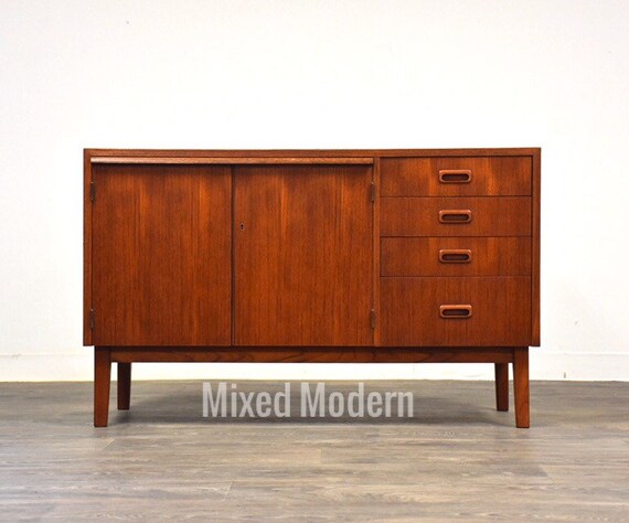 Swedish Modern Teak Credenza Desk Etsy