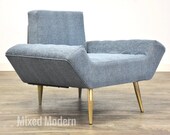 Adrian Pearsall Blue Lounge Chair